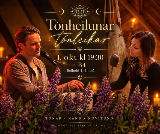 Tónheilunar Tónleikar með Arnmundi og Berglindi 1. okt í B4 kl 19:30